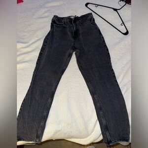 Abercrombie and fitch “mom high rise” black